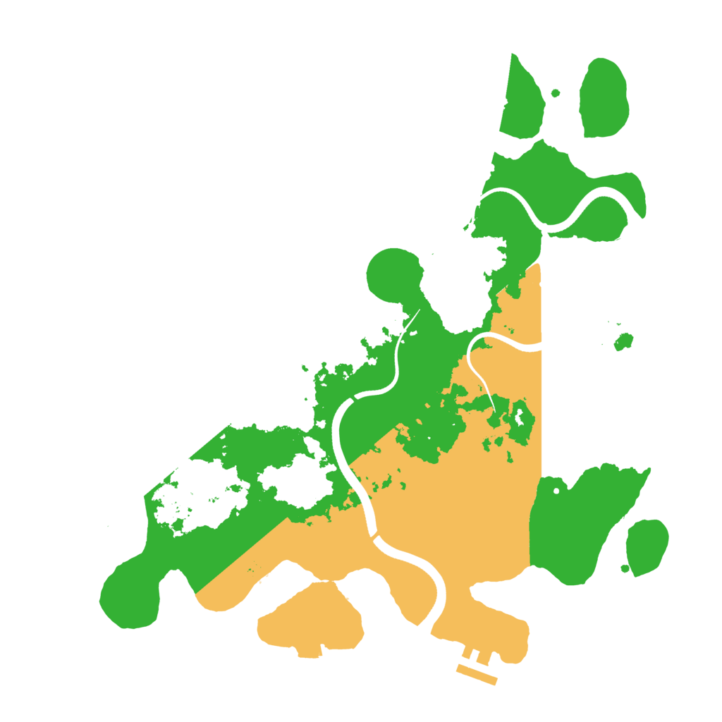Biome Rust Map: Procedural Map, Size: 3500, Seed: 1574664625