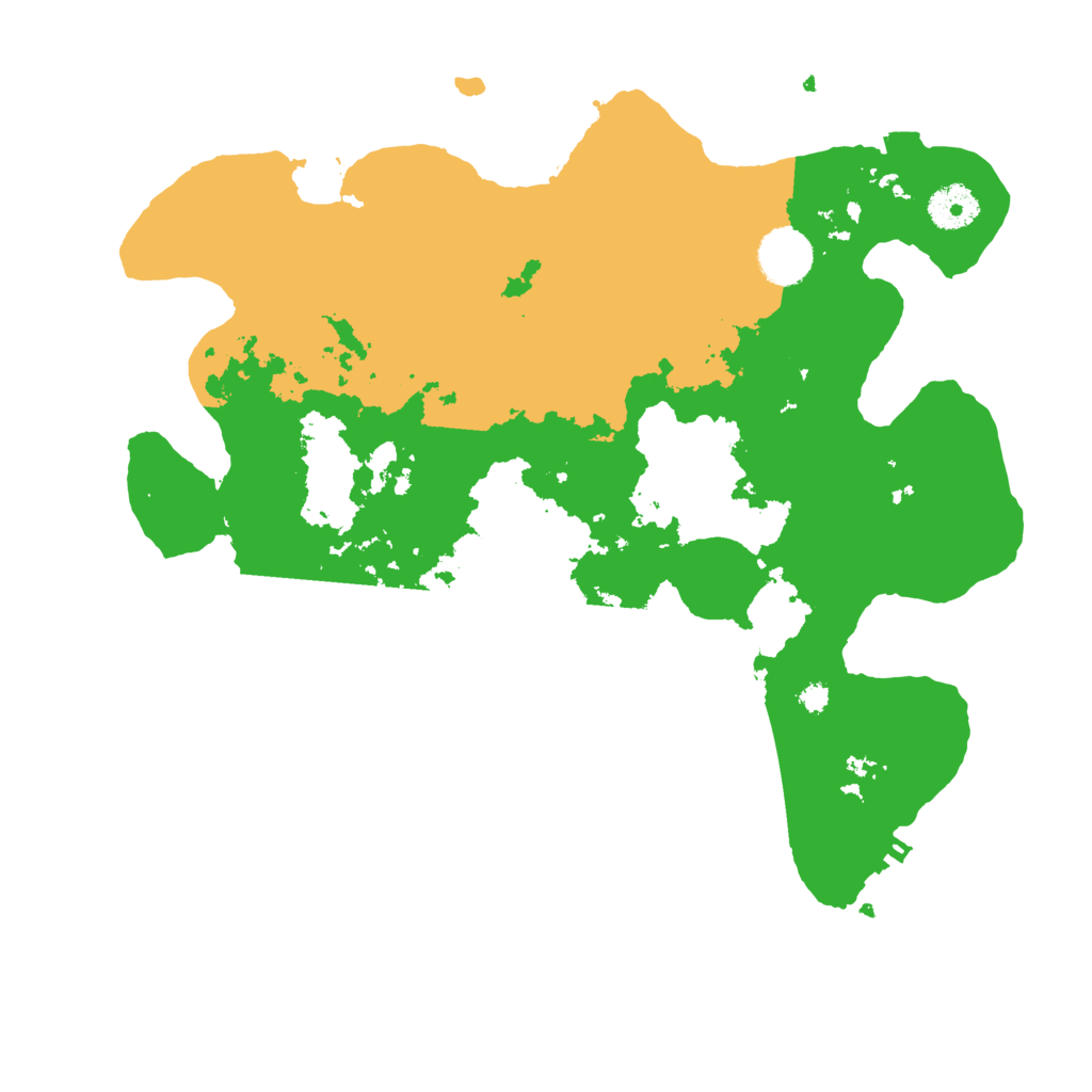 Biome Rust Map: Procedural Map, Size: 3500, Seed: 644198462
