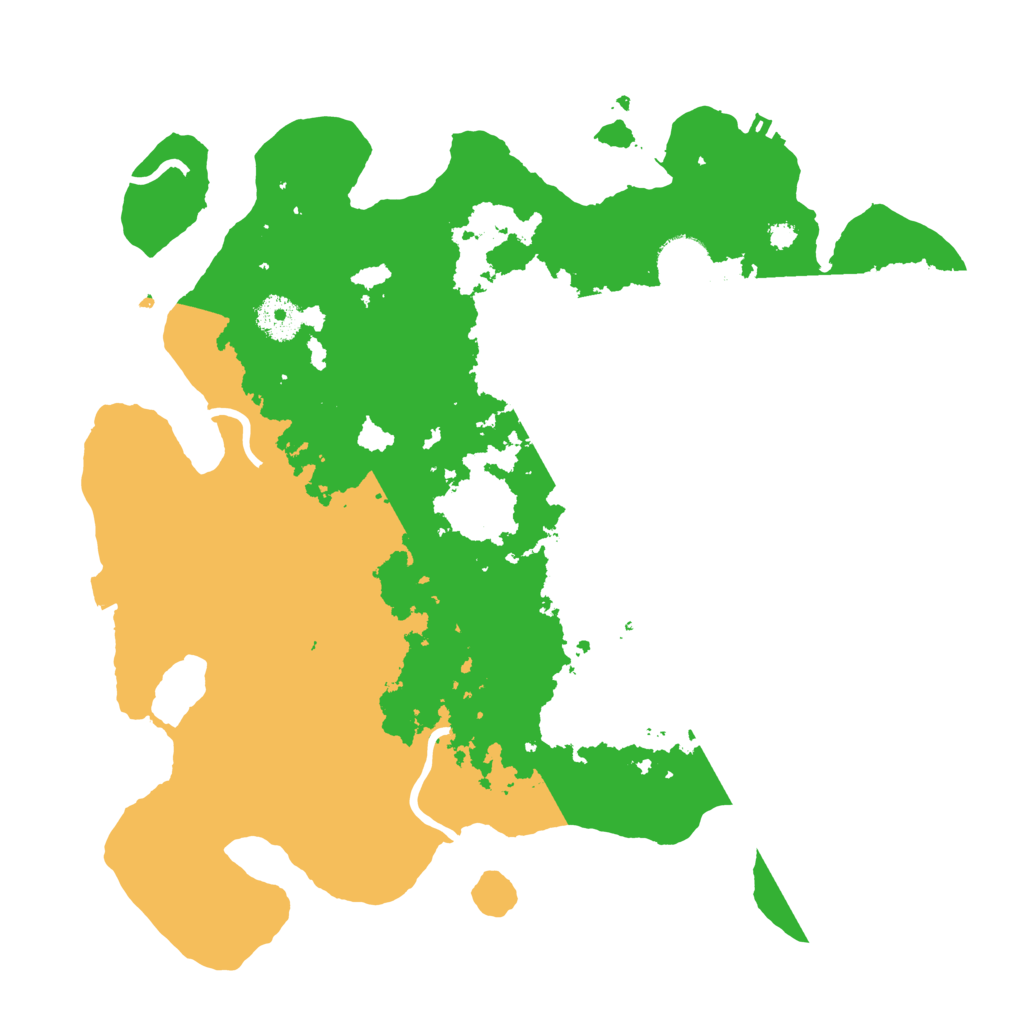 Biome Rust Map: Procedural Map, Size: 3500, Seed: 376407075