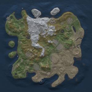 Thumbnail Rust Map: Procedural Map, Size: 3600, Seed: 21302, 18 Monuments