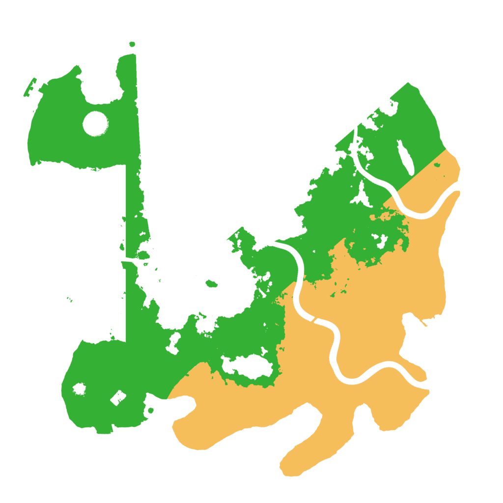 Biome Rust Map: Procedural Map, Size: 3600, Seed: 21302