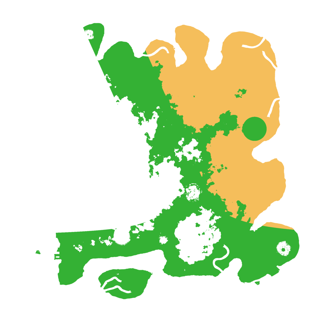 Biome Rust Map: Procedural Map, Size: 3500, Seed: 72686