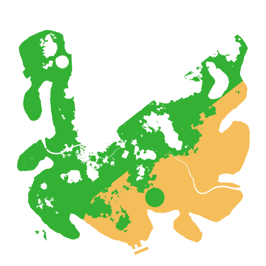 Biome Rust Map: Procedural Map, Size: 3650, Seed: 75087508