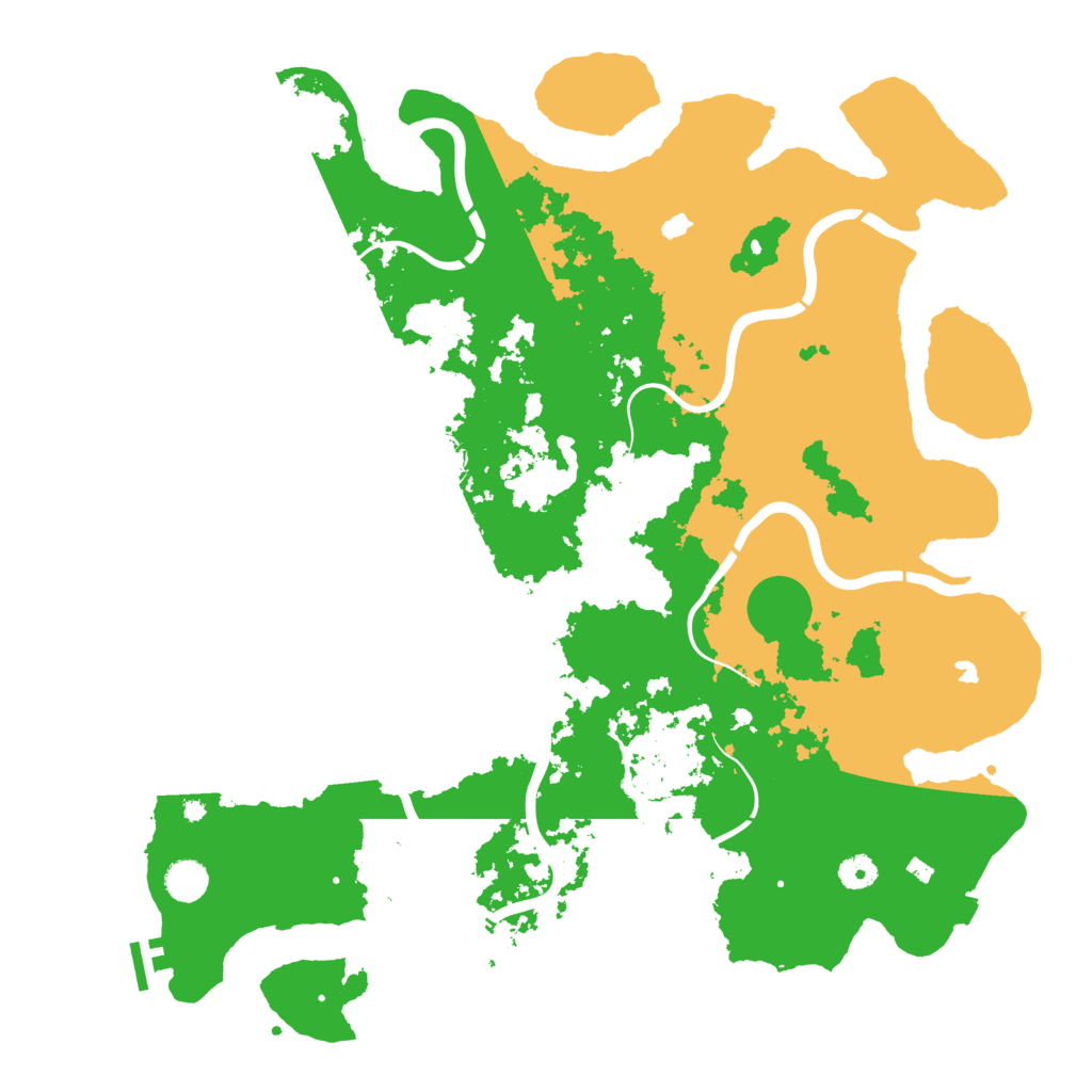 Biome Rust Map: Procedural Map, Size: 4500, Seed: 72686