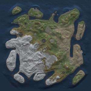 Thumbnail Rust Map: Procedural Map, Size: 3500, Seed: 903231245, 16 Monuments