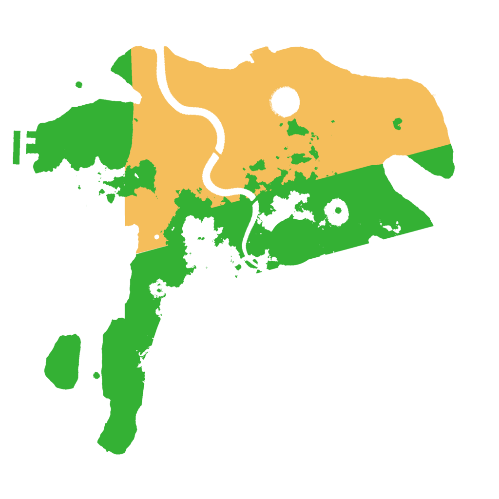 Biome Rust Map: Procedural Map, Size: 3000, Seed: 53641