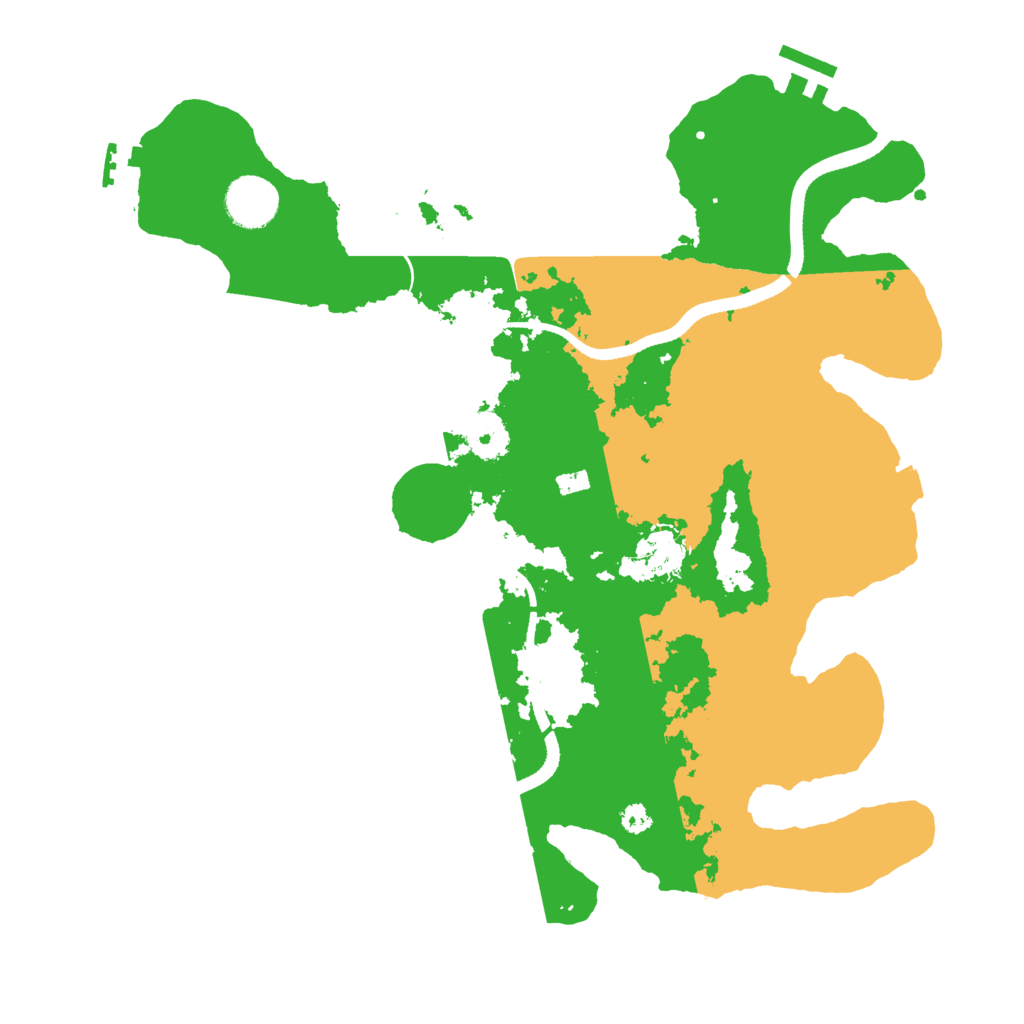 Biome Rust Map: Procedural Map, Size: 3500, Seed: 1122491175