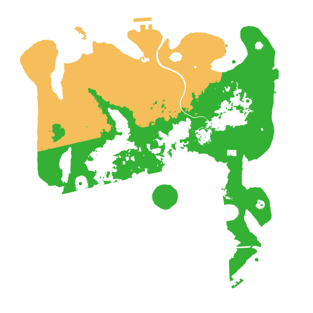 Biome Rust Map: Procedural Map, Size: 3500, Seed: 83515300