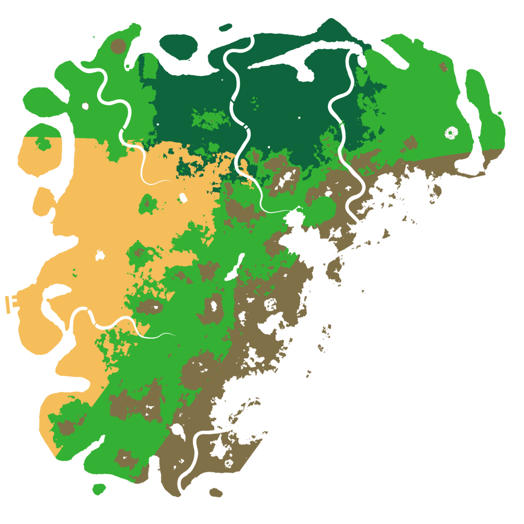 Biome Rust Map: Procedural Map, Size: 6000, Seed: 1010840608