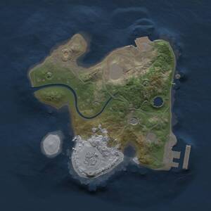 Thumbnail Rust Map: Procedural Map, Size: 1777, Seed: 7, 4 Monuments