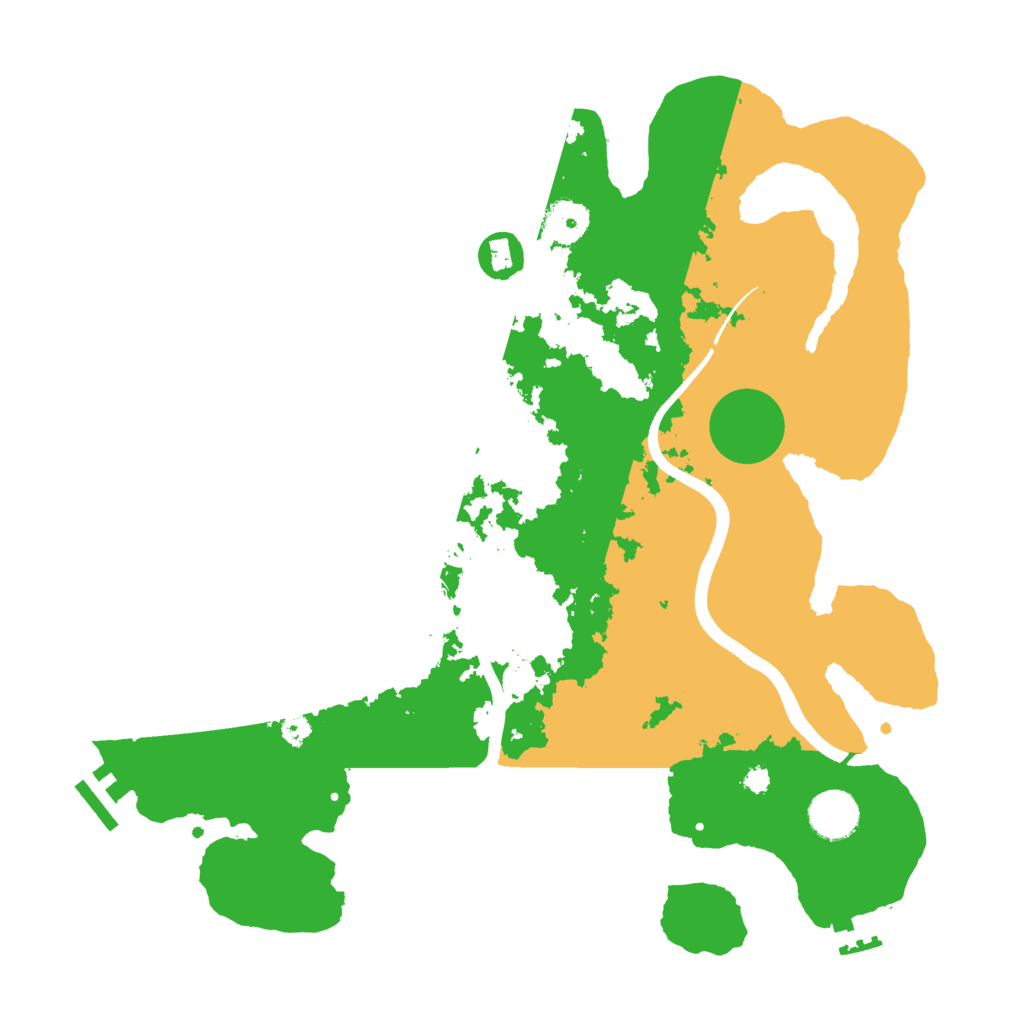 Biome Rust Map: Procedural Map, Size: 3600, Seed: 12286375