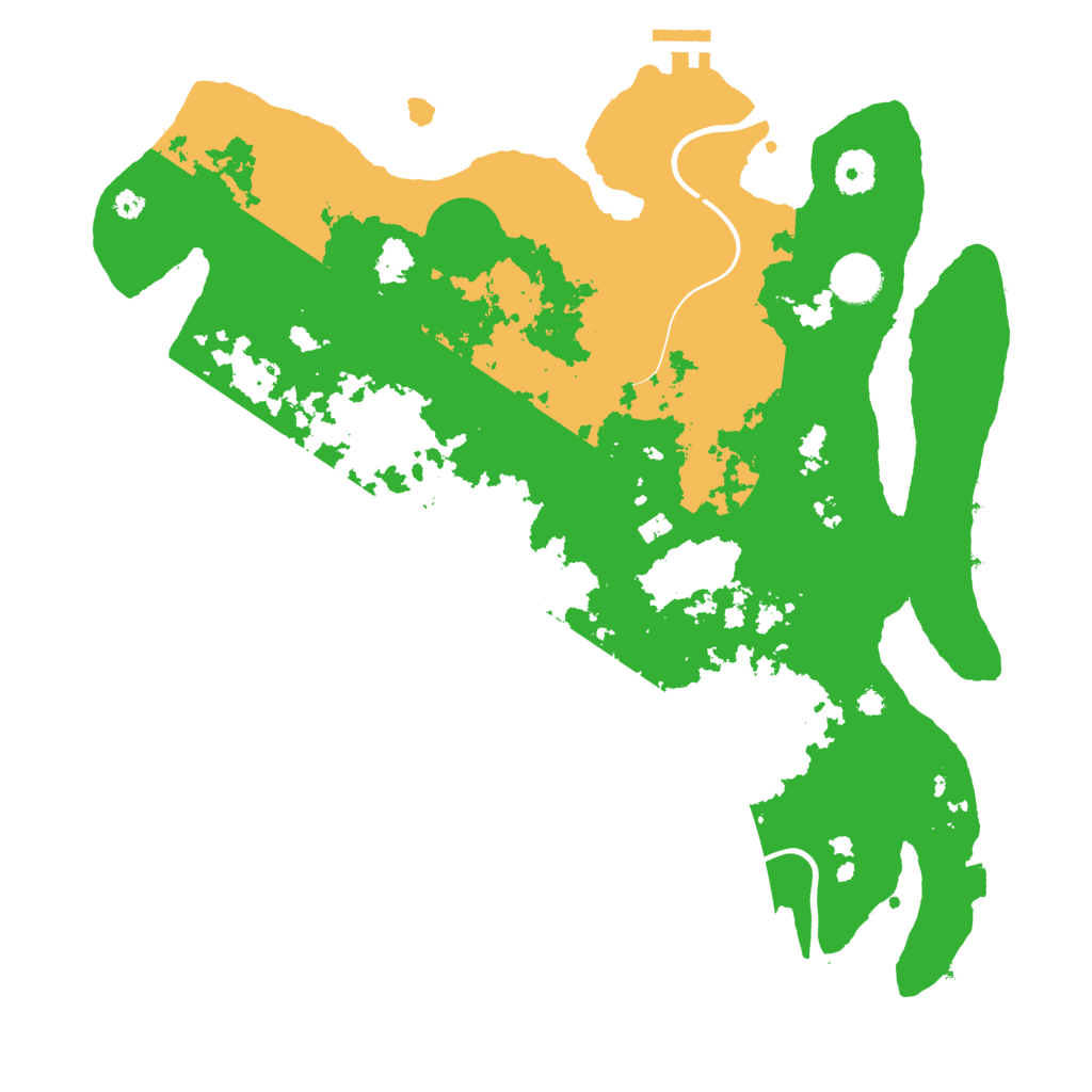 Biome Rust Map: Procedural Map, Size: 3800, Seed: 30668558