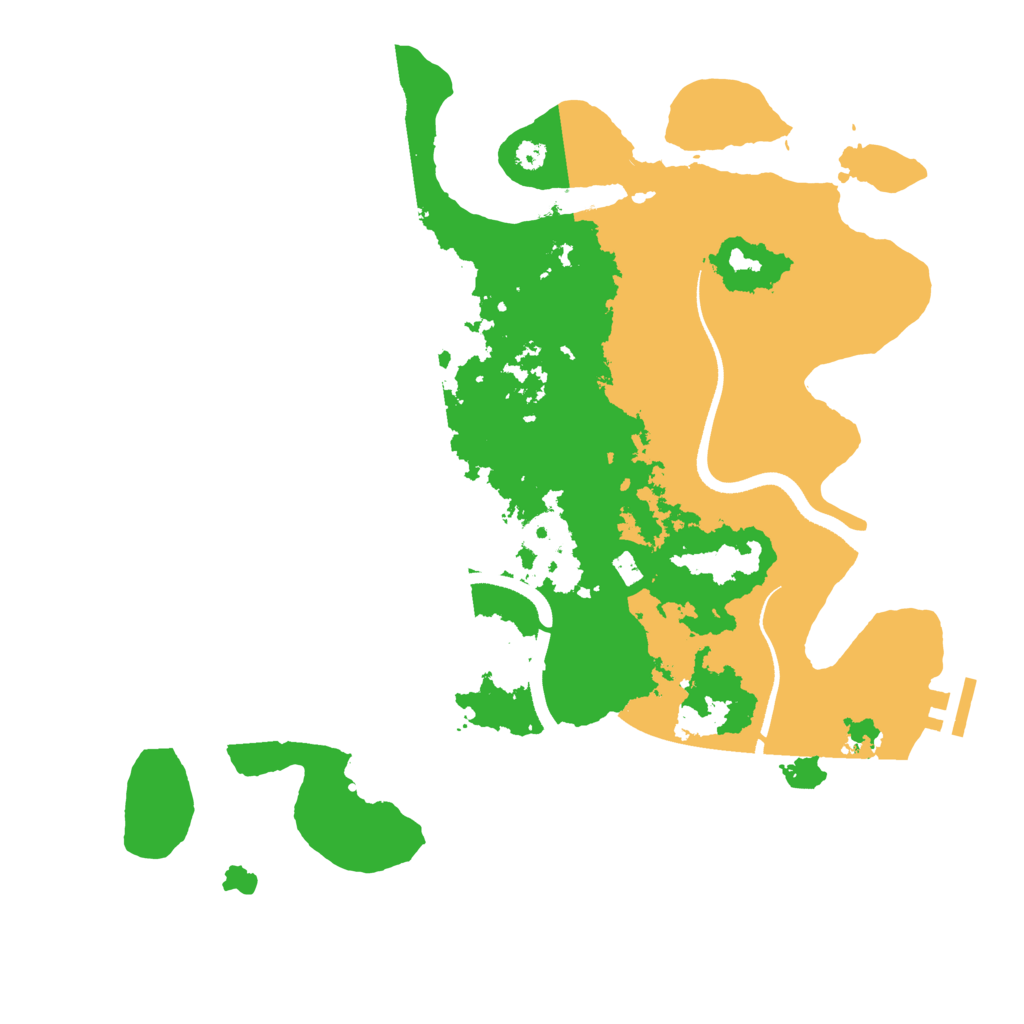 Biome Rust Map: Procedural Map, Size: 3500, Seed: 648354