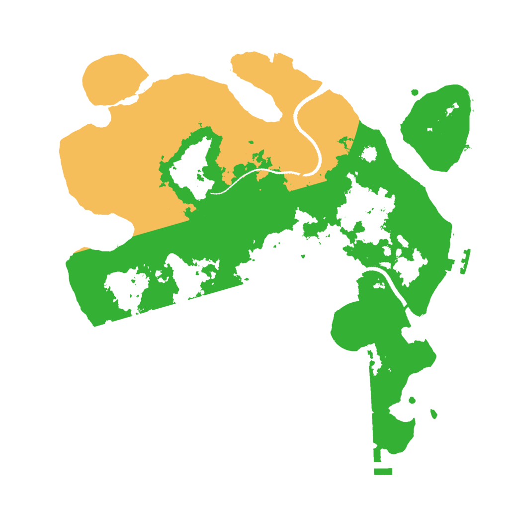 Biome Rust Map: Procedural Map, Size: 3000, Seed: 30031