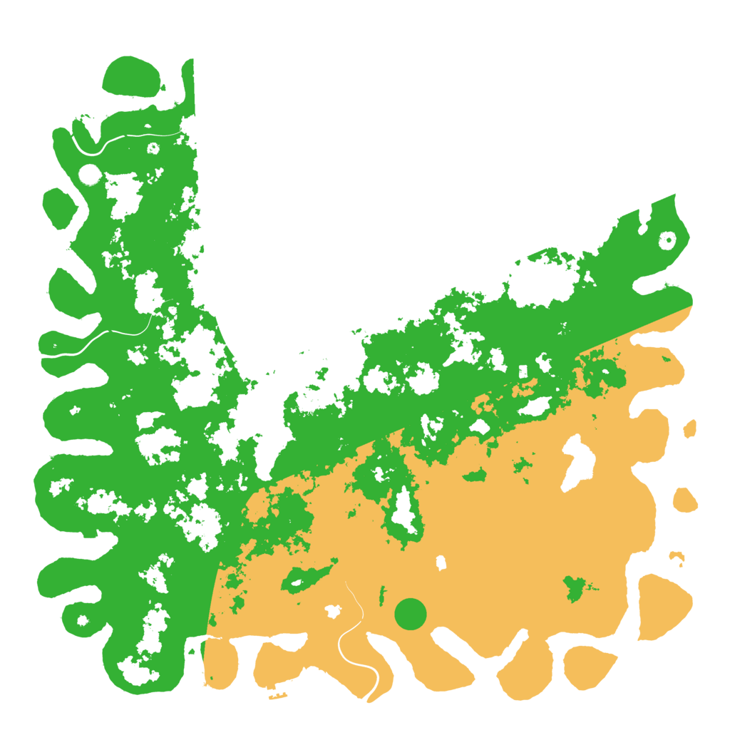 Biome Rust Map: Procedural Map, Size: 6000, Seed: 1154872655