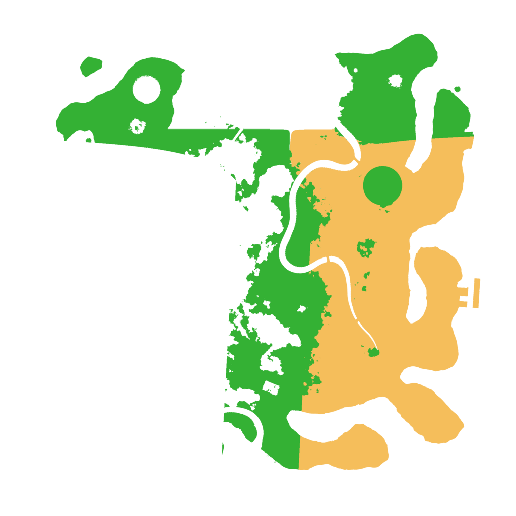 Biome Rust Map: Procedural Map, Size: 3500, Seed: 479897238