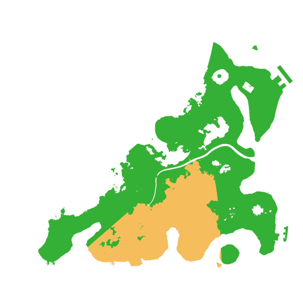 Biome Rust Map: Procedural Map, Size: 3000, Seed: 76758