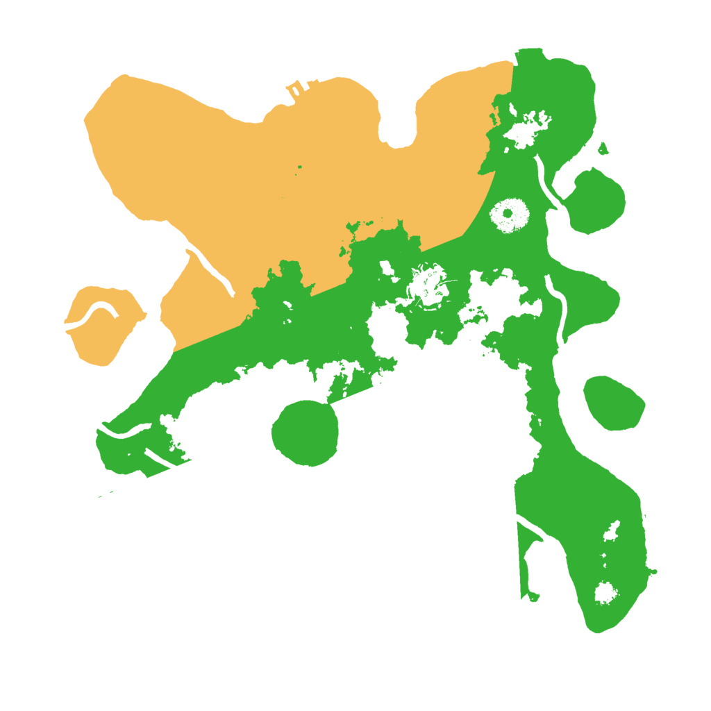 Biome Rust Map: Procedural Map, Size: 3000, Seed: 1218543307