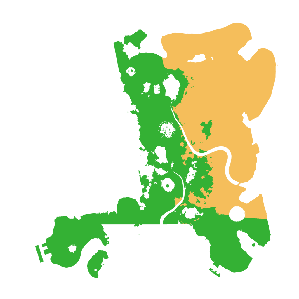 Biome Rust Map: Procedural Map, Size: 3500, Seed: 2008413301