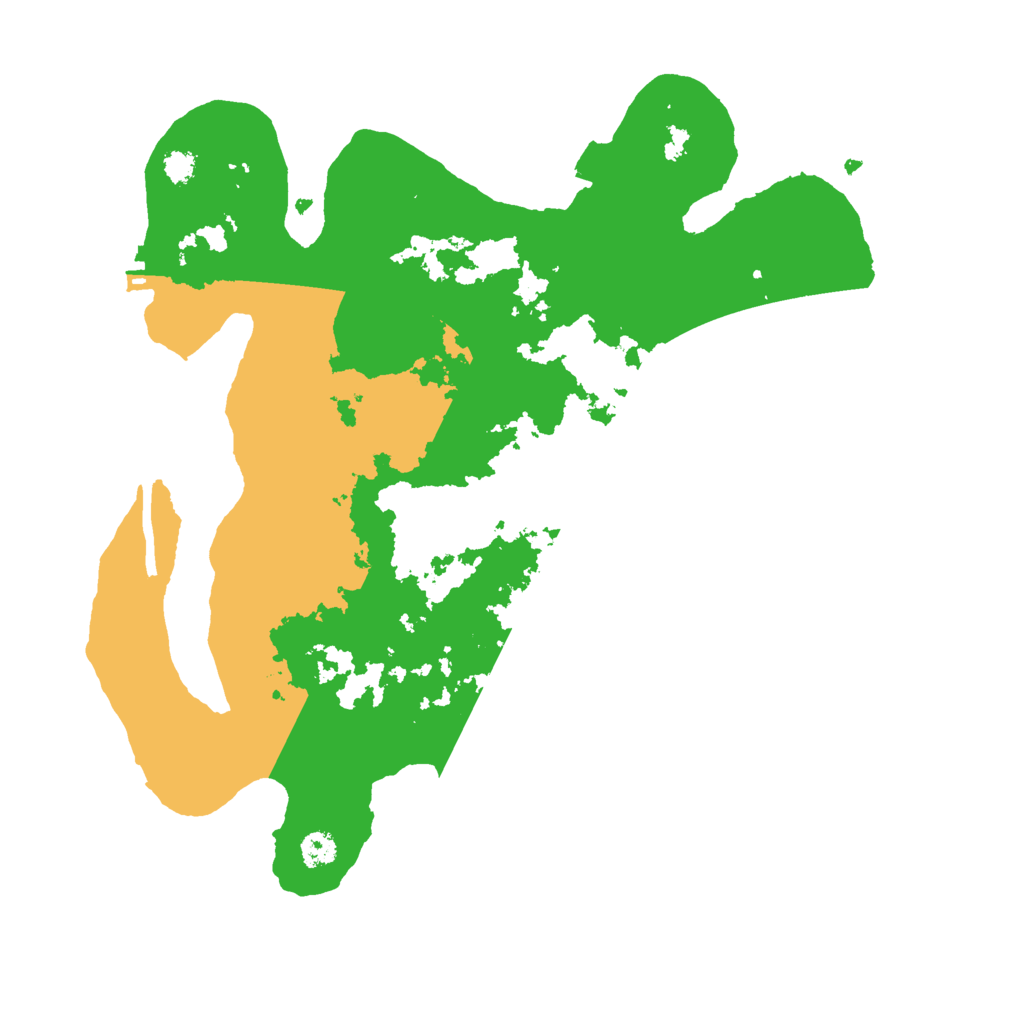 Biome Rust Map: Procedural Map, Size: 3000, Seed: 2463991