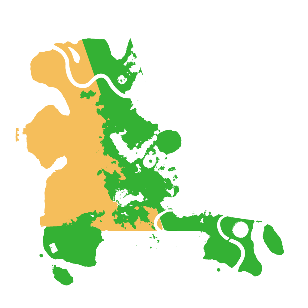 Biome Rust Map: Procedural Map, Size: 3500, Seed: 310733527