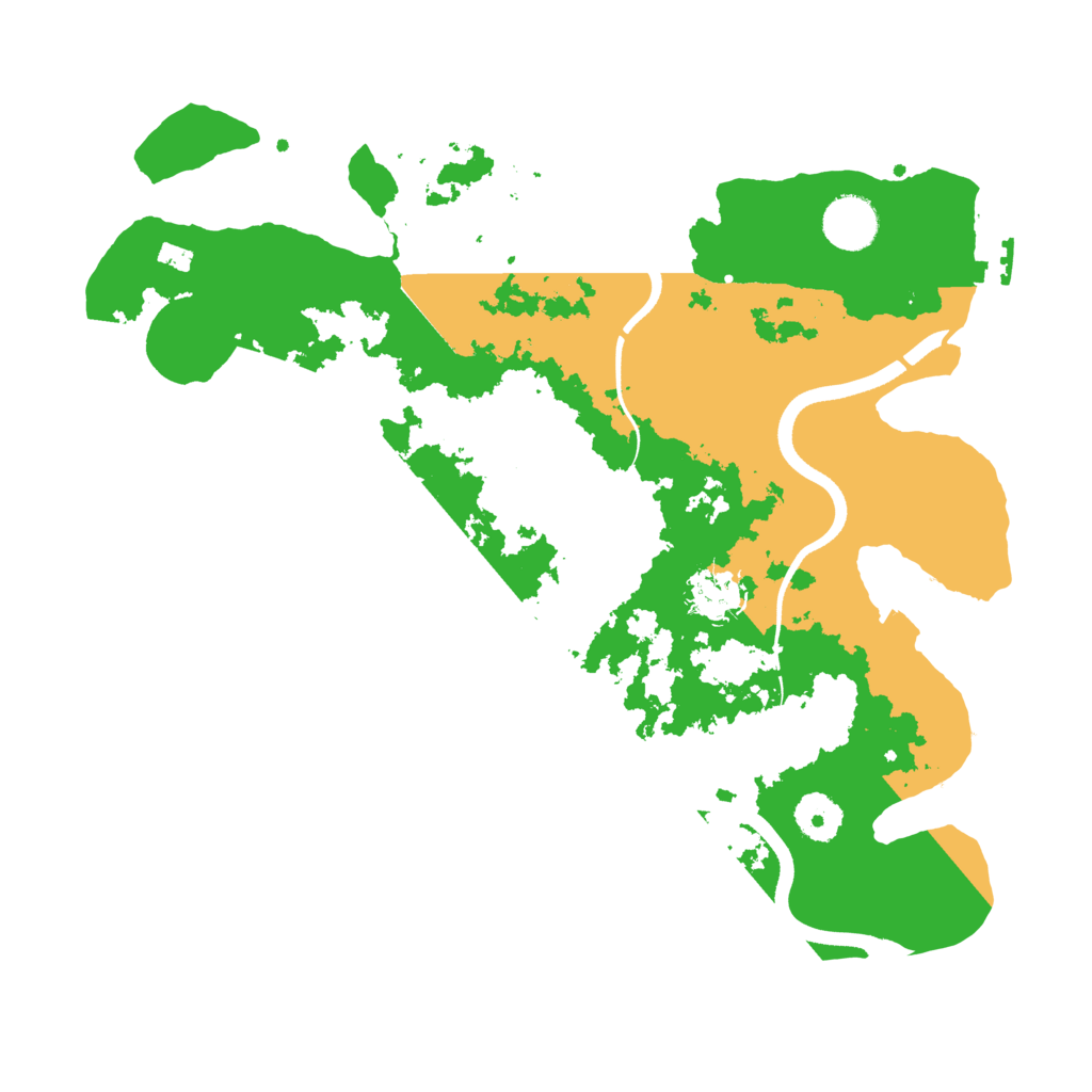 Biome Rust Map: Procedural Map, Size: 3500, Seed: 1951408287