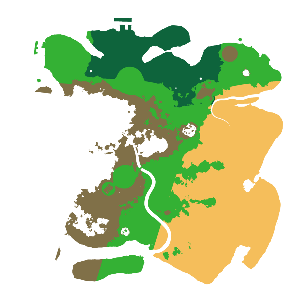 Biome Rust Map: Procedural Map, Size: 3500, Seed: 788299165