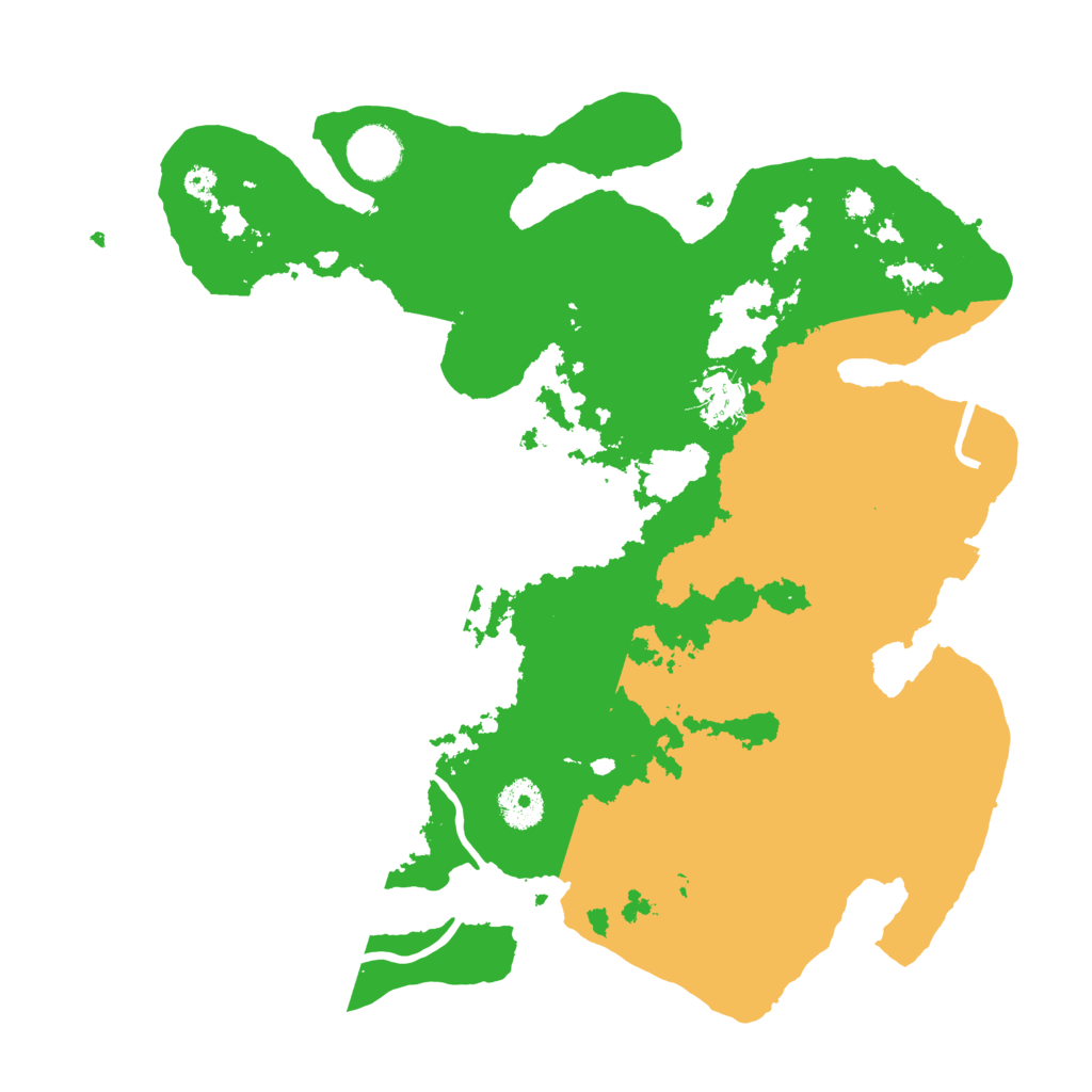 Biome Rust Map: Procedural Map, Size: 3500, Seed: 788299165