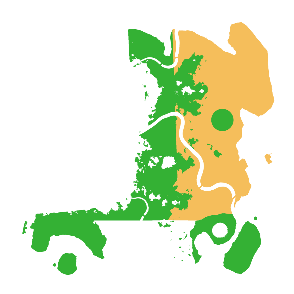 Biome Rust Map: Procedural Map, Size: 3500, Seed: 81768184