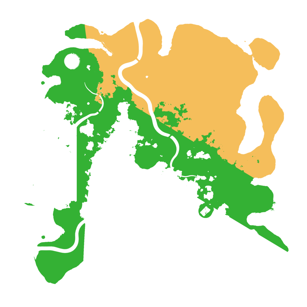 Biome Rust Map: Procedural Map, Size: 3500, Seed: 52968656