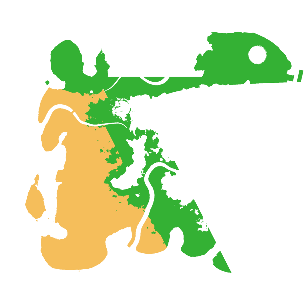 Biome Rust Map: Procedural Map, Size: 3000, Seed: 25687