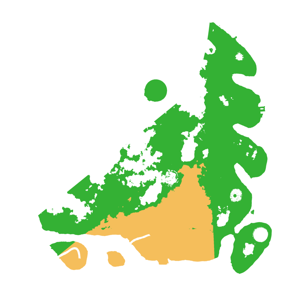 Biome Rust Map: Procedural Map, Size: 3500, Seed: 53315273