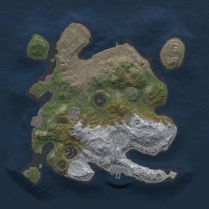 Thumbnail Rust Map: Procedural Map, Size: 2500, Seed: 2085971783, 9 Monuments