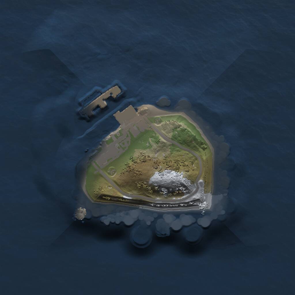 Rust Map: Procedural Map, Size: 1000, Seed: 1029561189, 2 Monuments