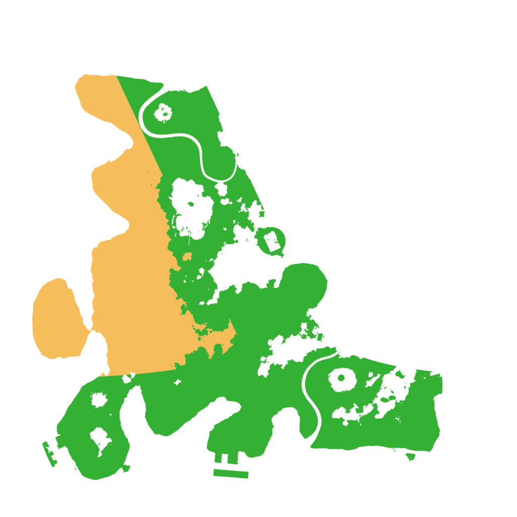 Biome Rust Map: Procedural Map, Size: 3000, Seed: 47337003
