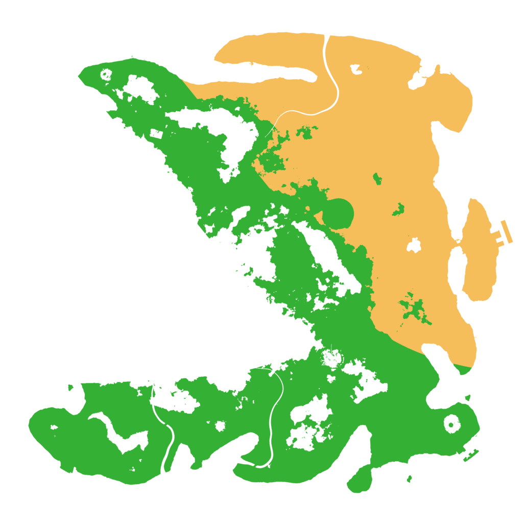 Biome Rust Map: Procedural Map, Size: 4500, Seed: 568115957