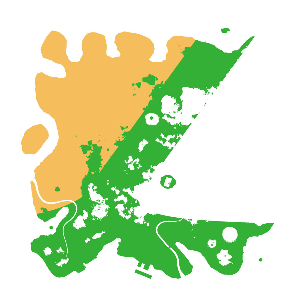 Biome Rust Map: Procedural Map, Size: 3500, Seed: 1053871308