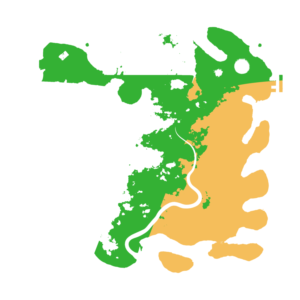 Biome Rust Map: Procedural Map, Size: 3500, Seed: 32187452