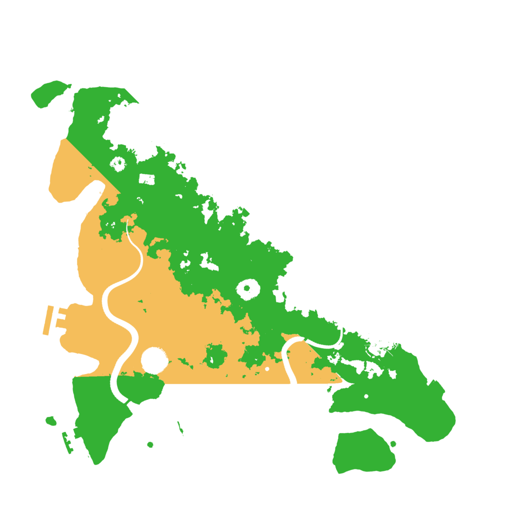 Biome Rust Map: Procedural Map, Size: 3500, Seed: 251776584
