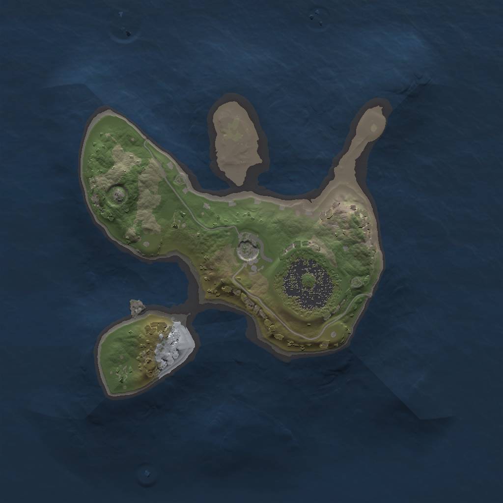 Rust Map: Procedural Map, Size: 1500, Seed: 620422527, 4 Monuments