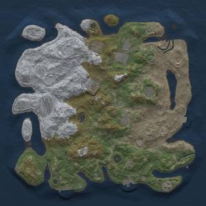 Thumbnail Rust Map: Procedural Map, Size: 4000, Seed: 3131, 18 Monuments