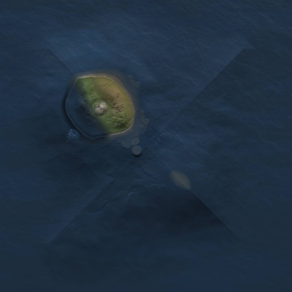 Rust Map: Procedural Map, Size: 1000, Seed: 1348804156, 1 Monuments