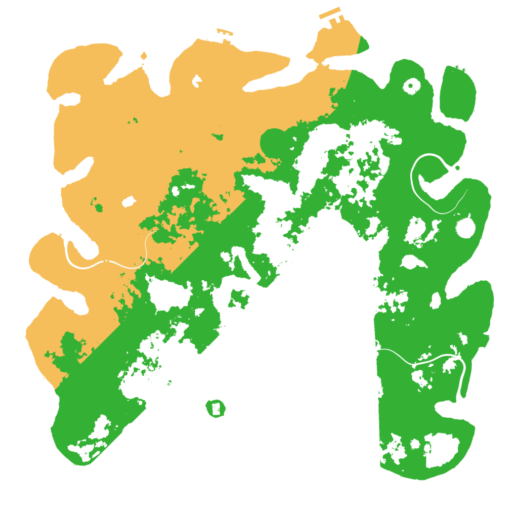 Biome Rust Map: Procedural Map, Size: 4700, Seed: 55634322