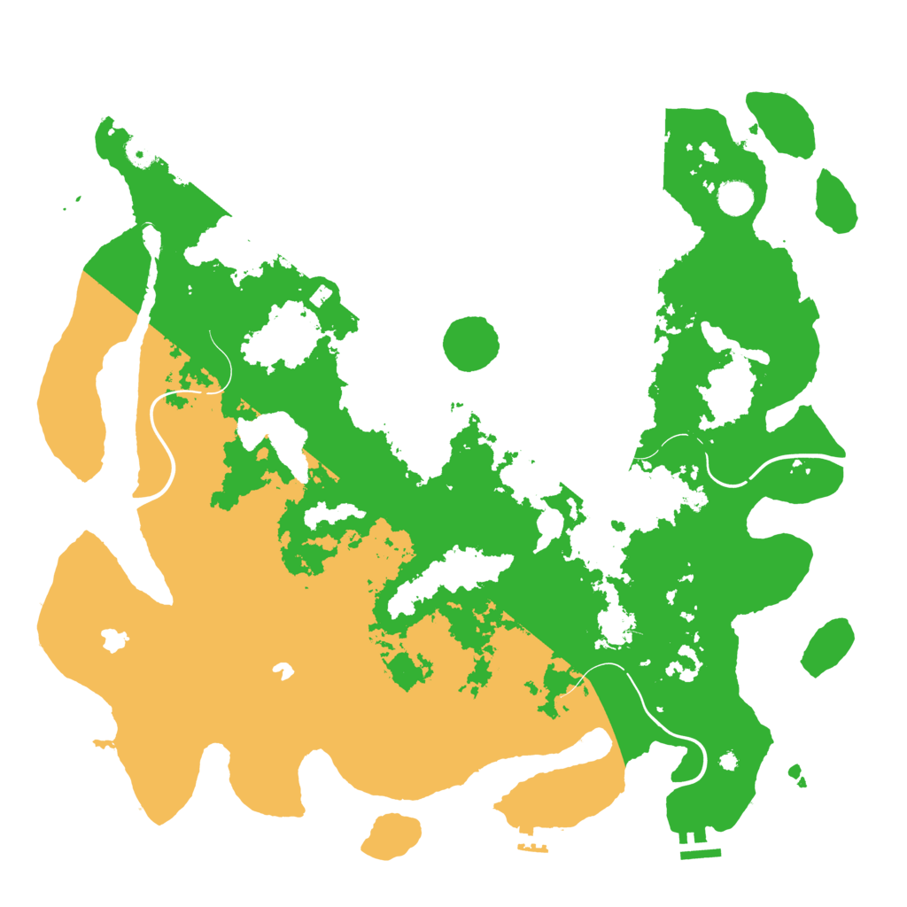 Biome Rust Map: Procedural Map, Size: 4500, Seed: 846196518