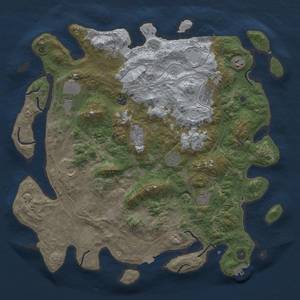 Thumbnail Rust Map: Procedural Map, Size: 4500, Seed: 846196518, 19 Monuments