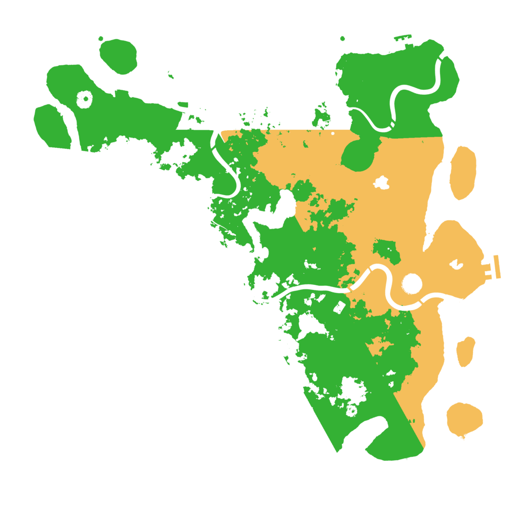 Biome Rust Map: Procedural Map, Size: 4500, Seed: 609350935