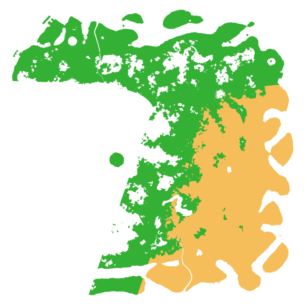 Biome Rust Map: Procedural Map, Size: 6000, Seed: 89176778