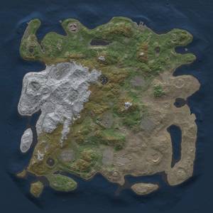 Thumbnail Rust Map: Procedural Map, Size: 3750, Seed: 18912936, 18 Monuments