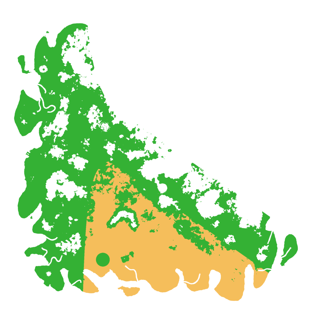 Biome Rust Map: Procedural Map, Size: 6000, Seed: 86548655