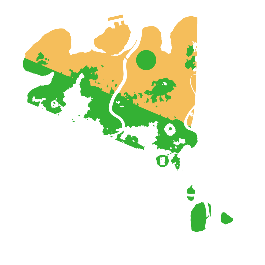 Biome Rust Map: Procedural Map, Size: 3500, Seed: 414074982